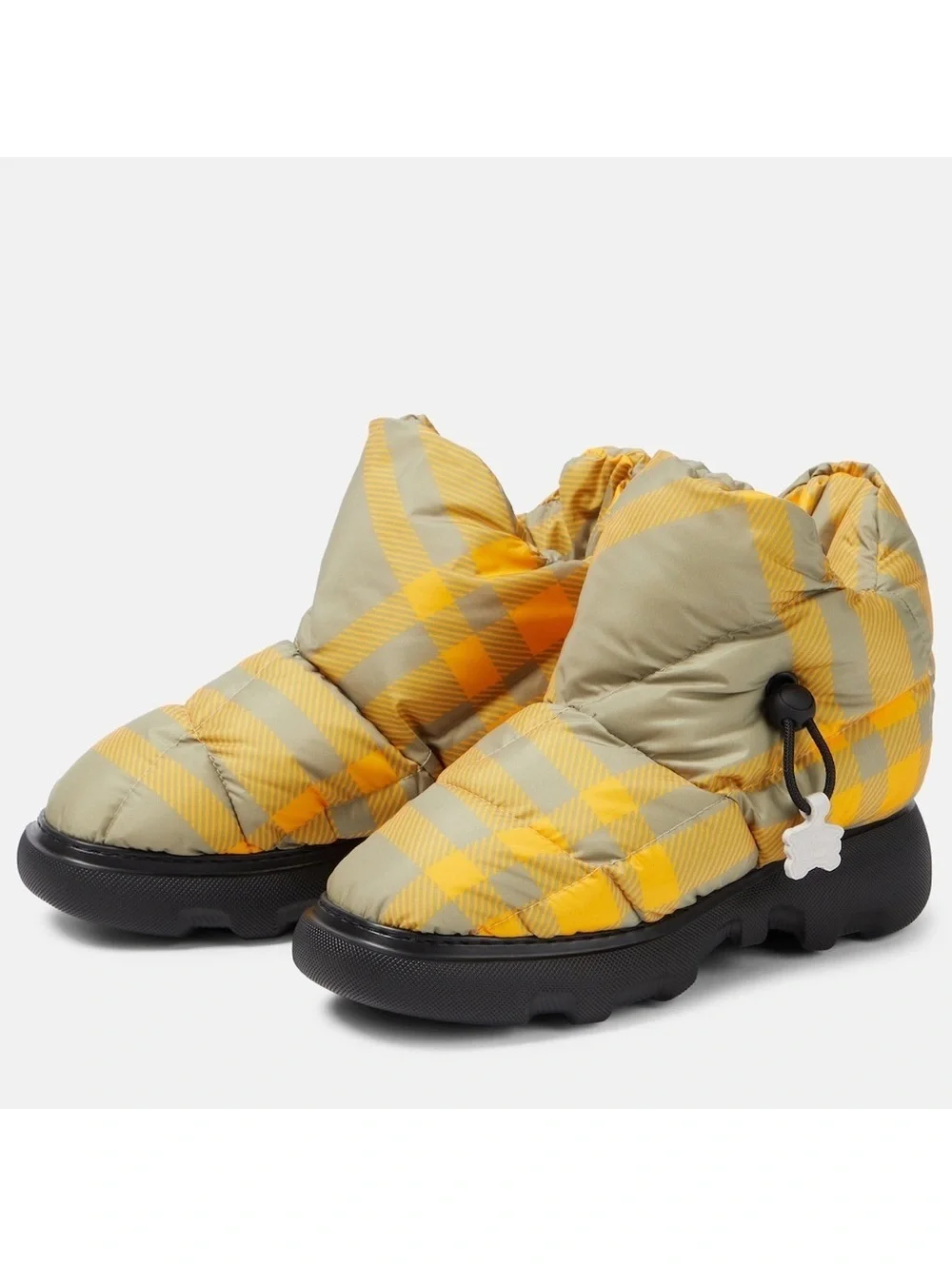 Burberry Check Pillow Padded Snow Boots, Size 40, NEW in Box with DustBag